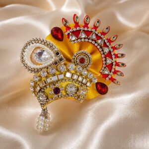 Laddu Gopal Ji Heavy Mukut Pagdi – Janmashtami Special | Premium Designer Crown