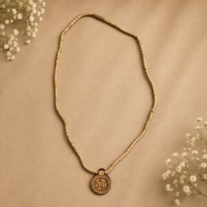Tulsi Mala with Round Radha Pendan